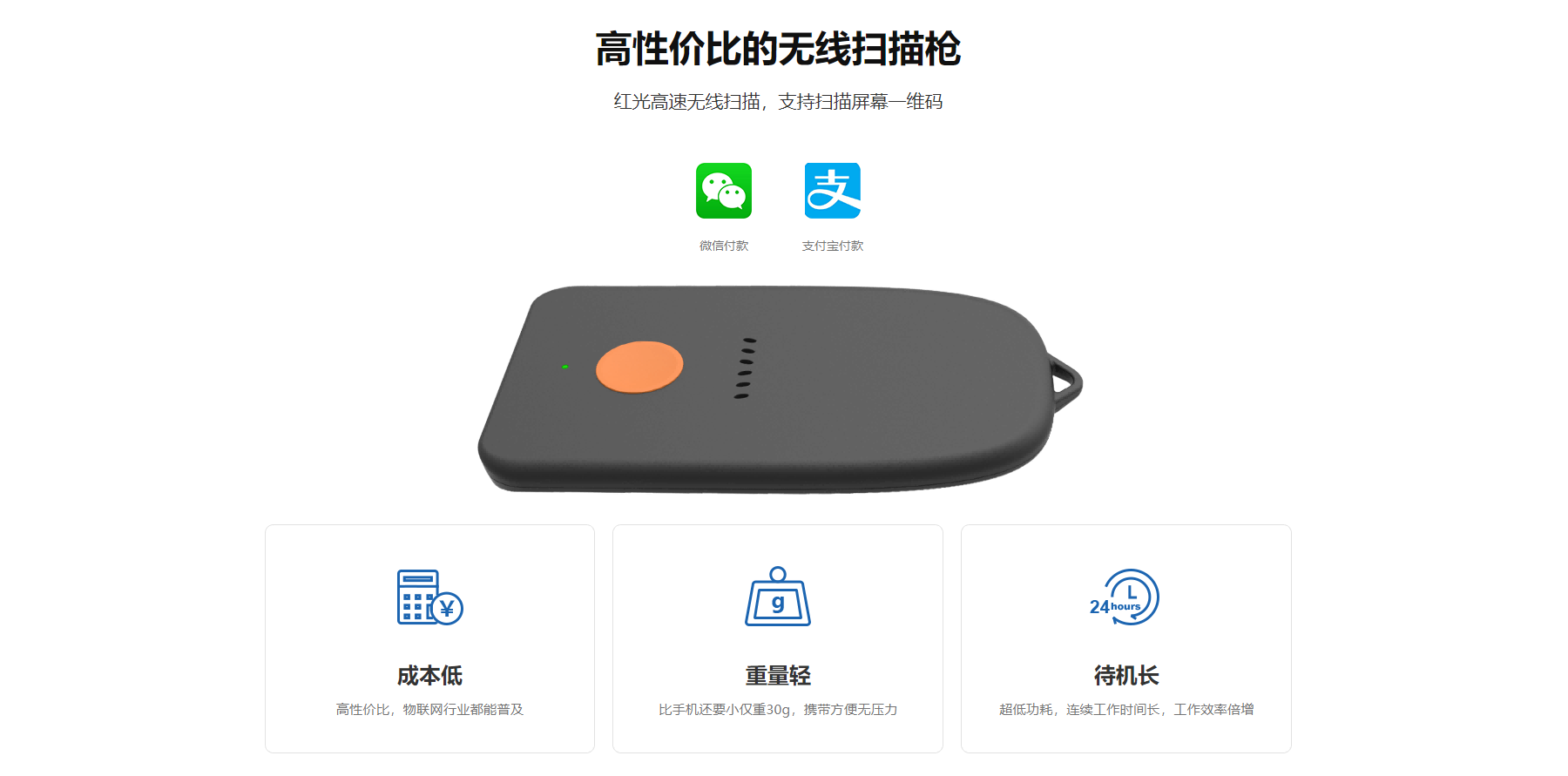 胸卡式無線掃描槍B11(圖2)